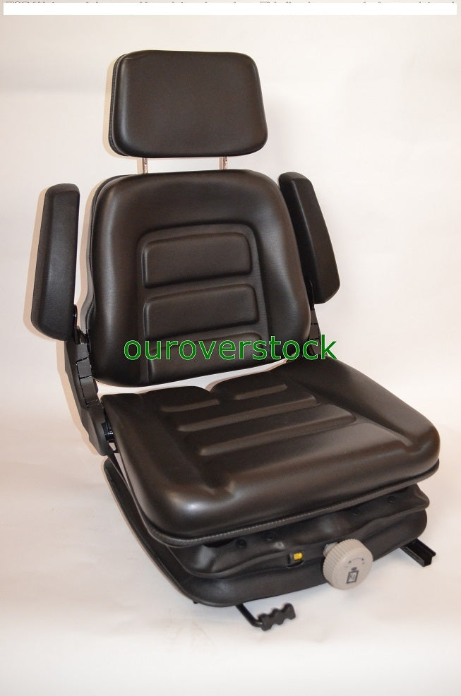 NEW LOW PROFILE SUSPENSION SEAT WITH ARMREST DOZER BACKHOE TRACTOR SKIDSTEER