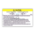 FOR SKYJACK 106515, DECAL - CAUTION BRAKE