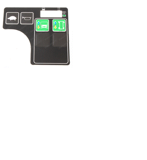 FOR GENIE GS-1530 1256703 DECAL OVERLAY, AERIAL CONTROL BOX