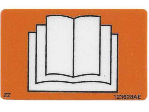 FOR SKYJACK PICTORIAL OPER MAN.E DECAL PART# 123628