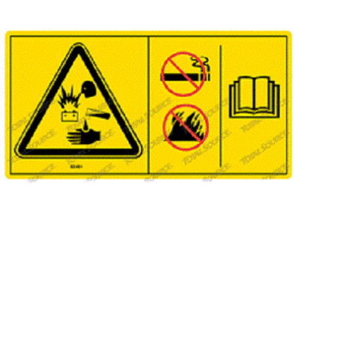FOR Genie GR-20j -  DECAL - HAZARD  82481GT