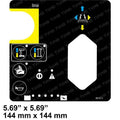 NEW FOR Genie Platform Control Box Decal (FOR Genie 66157, 66157GT)