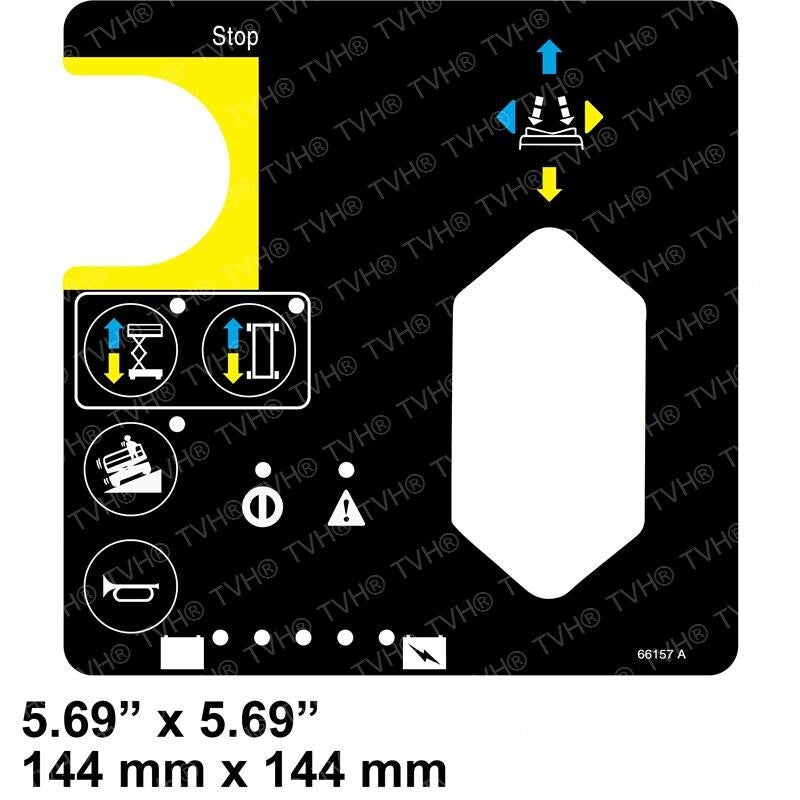 NEW FOR Genie Platform Control Box Decal (FOR Genie 66157, 66157GT)