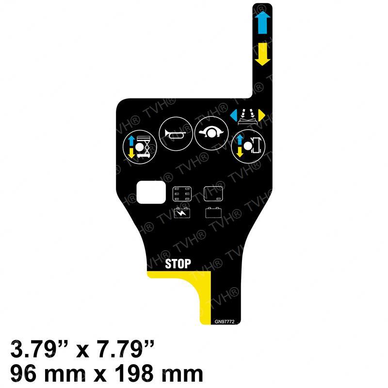 FOR Genie Part # 97772GT,GEN 5 CONTROL BOX OVERLAY/DECAL