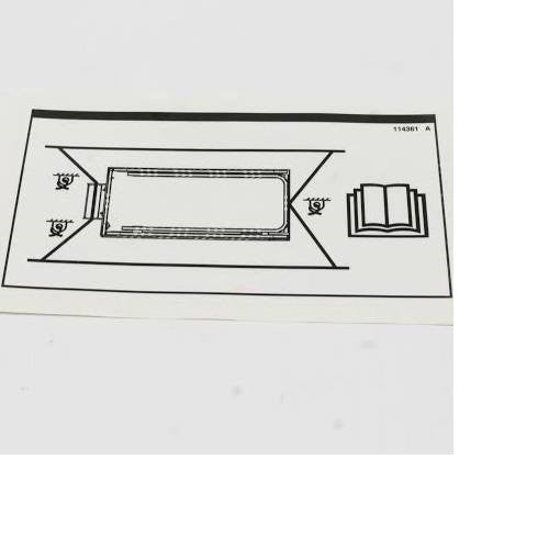 FOR GENIE GS-1530 - 114361 DECAL, PICTORIAL TRANSPORT DIAGRAM
