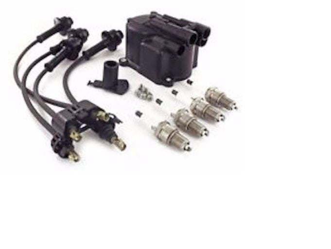 4Y ENGINE IGNITION TUNE UP KIT TOYOTA FORKLIFT ROTOR DISTRIBUTOR CAP WIRE PLUGS
