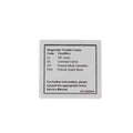FOR GENIE GRC-12 DECAL - DIAG CODES 133596 133596GT