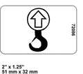 FOR GENIE GR-15 LABEL DECAL (LIFT POINT) Part # 72086