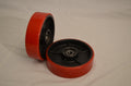 Brand New Pallet Jack Steer Wheels With Bearings Poly Tread - A Pair