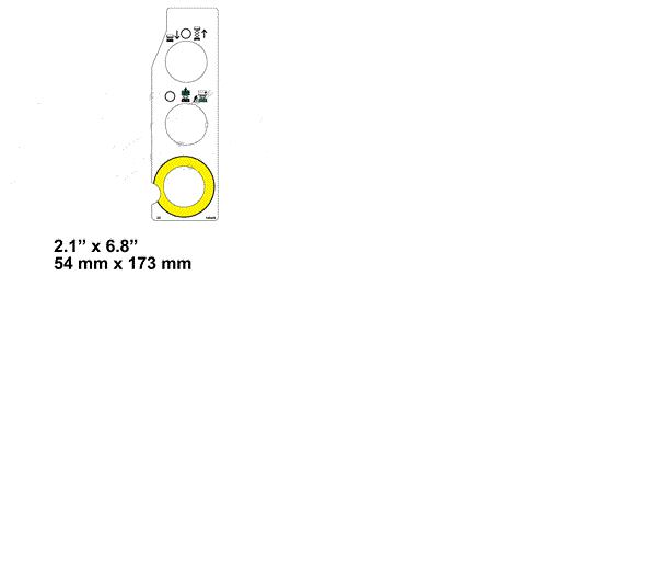 FOR SKYJACK 146449 DECAL - BASE CONTROL SJIII E