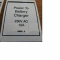 FOR Genie GR-20  DECAL - POWER TO CHARGER 230V  43658