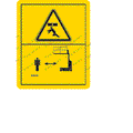 FOR GENIE GR-26J -  DECAL - CRUSH HAZARD  82614GT