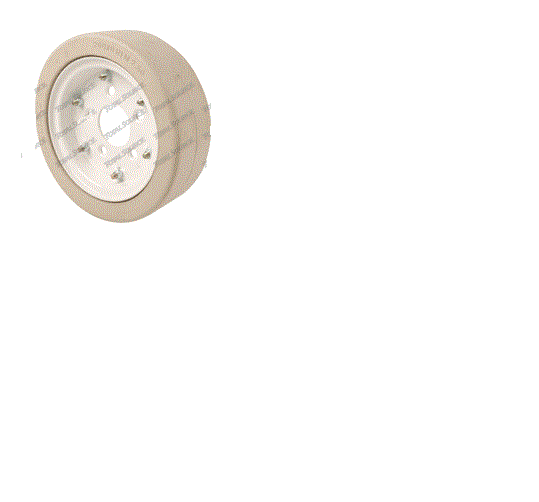 SKYJACK 107914 MOULDED WHEEL 200X8 SPLIT RIM W/O BRAKE RING - NM SMOOTH