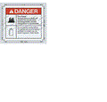 FOR GENIE FIRE EXTINGUISHER DECAL 82862, 82862GT