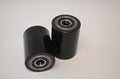 Pair of Brand New Pallet Jack Poly Load Wheels With Bearings 2.75"D x3.75"W