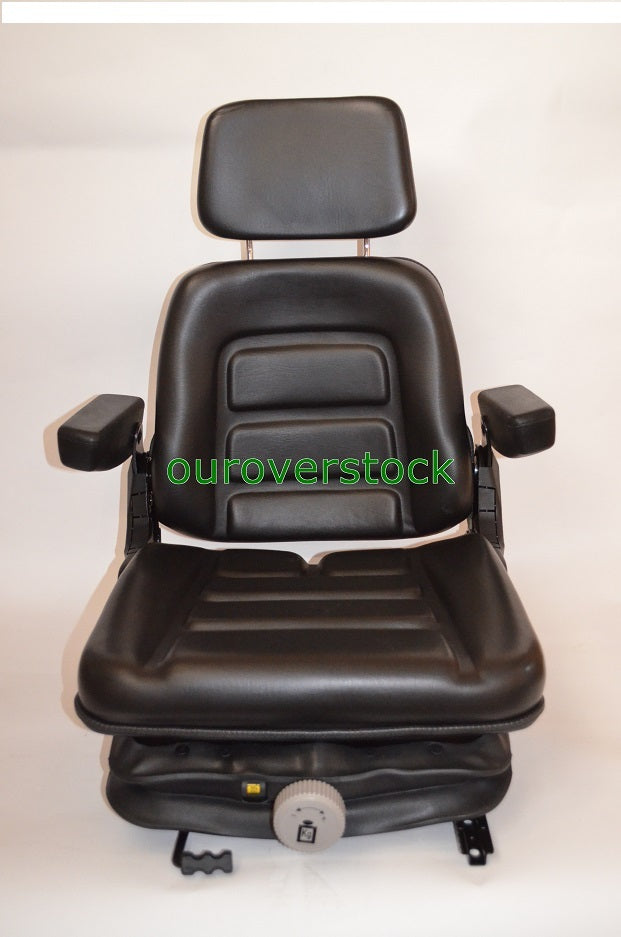 NEW LOW PROFILE SUSPENSION SEAT WITH ARMREST DOZER BACKHOE TRACTOR SKIDSTEER