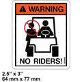 FOR HYSTER 1330920 DECAL - NO RIDERS