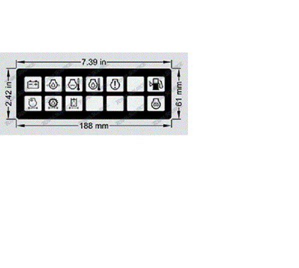 FOR JLG 1702610, 1702610B - NEW FOR JLG Ground Control Panel Decal