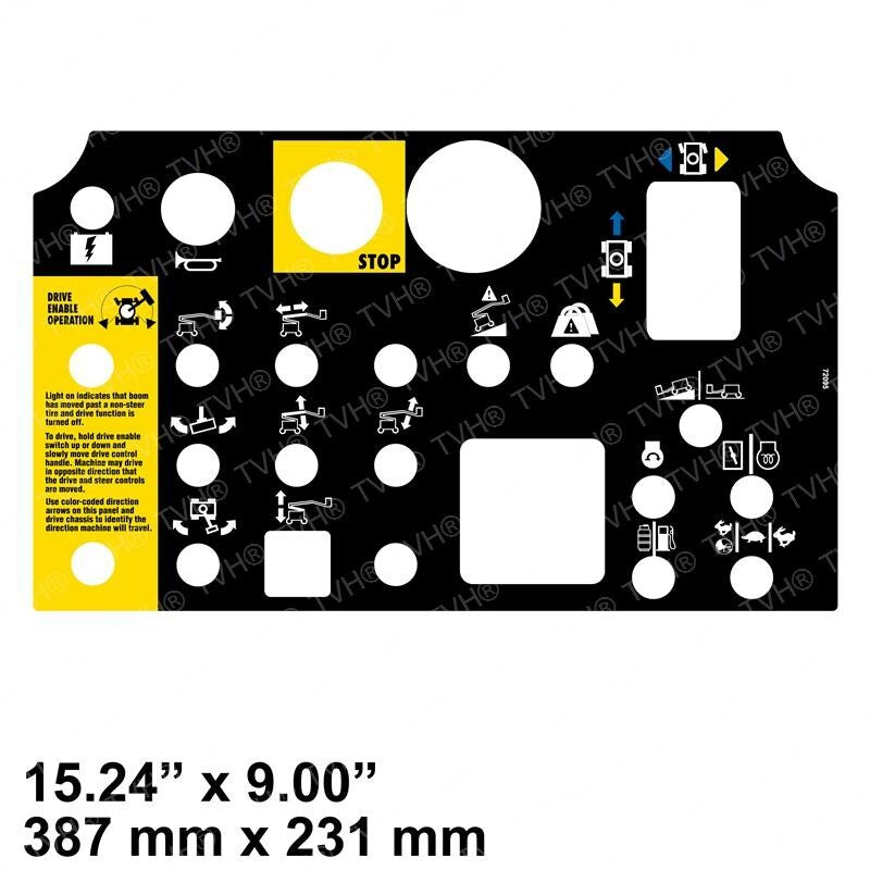 FOR GENIE DECAL - CONTROL PANEL 72095GT