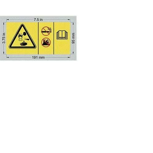 FOR GENIE GR-15 BATTERY SAFETY DECAL Part # 82481