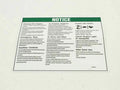 FOR GENIE OPERATION INSTUCTIONS DECAL PART# 43647GT, 43647