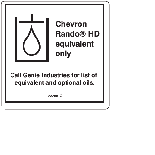 FOR GENIE GR-12 DECAL, CHEVRON - (RANDO HD) 82366