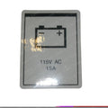 FOR GENIE GRC-12 DECAL - LABEL PWR TO CHARGER 115 44980 44980GT