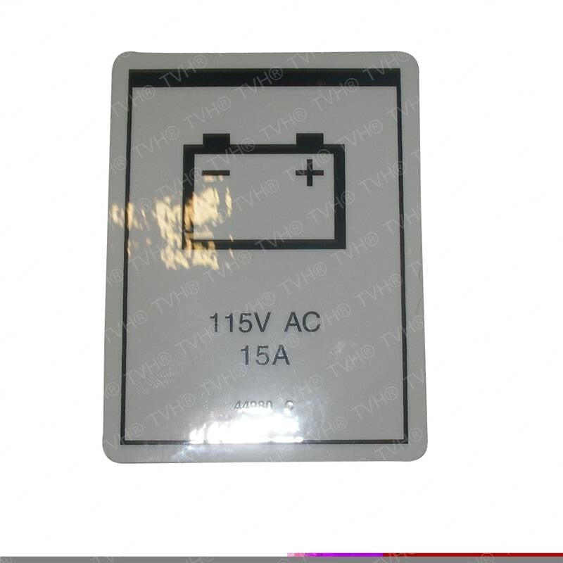 FOR GENIE GRC-12 DECAL - LABEL PWR TO CHARGER 115 44980 44980GT