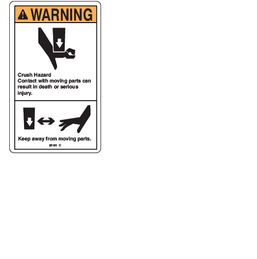 FOR GENIE Z-20/8 DECAL, DANGER GENERAL SAFETY 28161