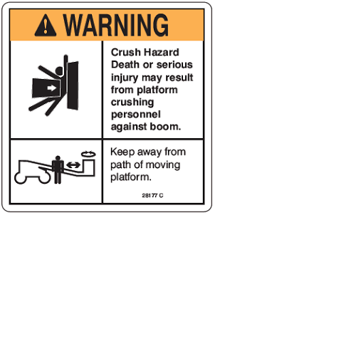 FOR GENIE Z-20/8 DECAL, DANGER GENERAL SAFETY 28177