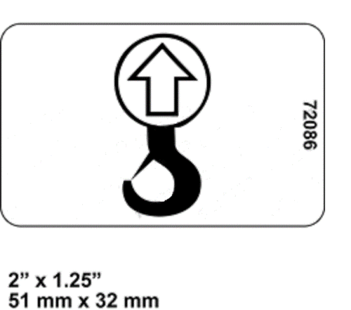 FOR Genie GR-20  DECAL - LIFT POINT  72086