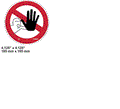 FOR SKYJACK KEEP CLEAR PICTORIAL DECAL 139855