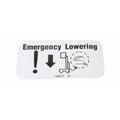 FOR GENIE GRC-12 DECAL LABEL EMERGENCY LOWERING 133277 133277GT