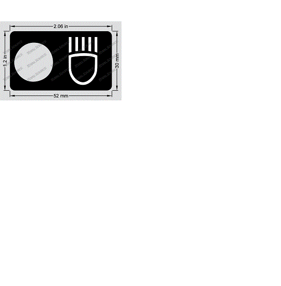 FOR GENIE 72867, 72867GT DECAL - LIGHT
