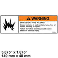 FOR JLG 1703813, DECAL WARNING BATT VENTILATION
