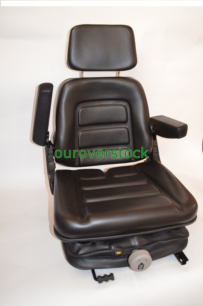 NEW LOW PROFILE SUSPENSION SEAT WITH ARMREST DOZER BACKHOE TRACTOR SKIDSTEER