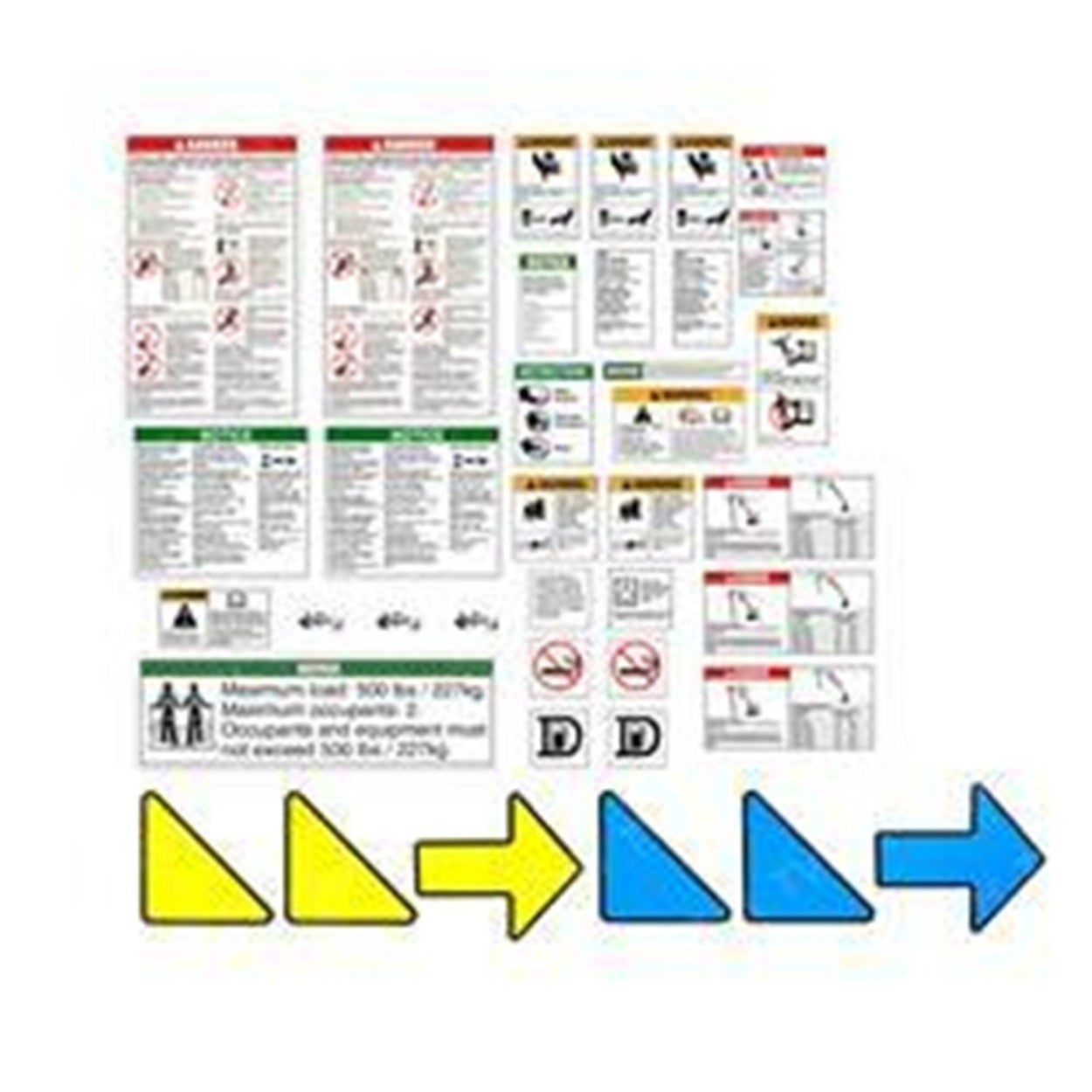 FOR GENIE DECAL KIT INSTRUCT S40 DIESEL 46198 46198GT