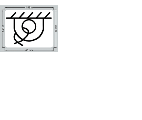 FOR Genie GR-20  DECAL - TRANSPORT TIEDOWN 52475