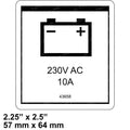 FOR GENIE GRC-12 DECAL - POWER TO CHARGER 230V 43658
