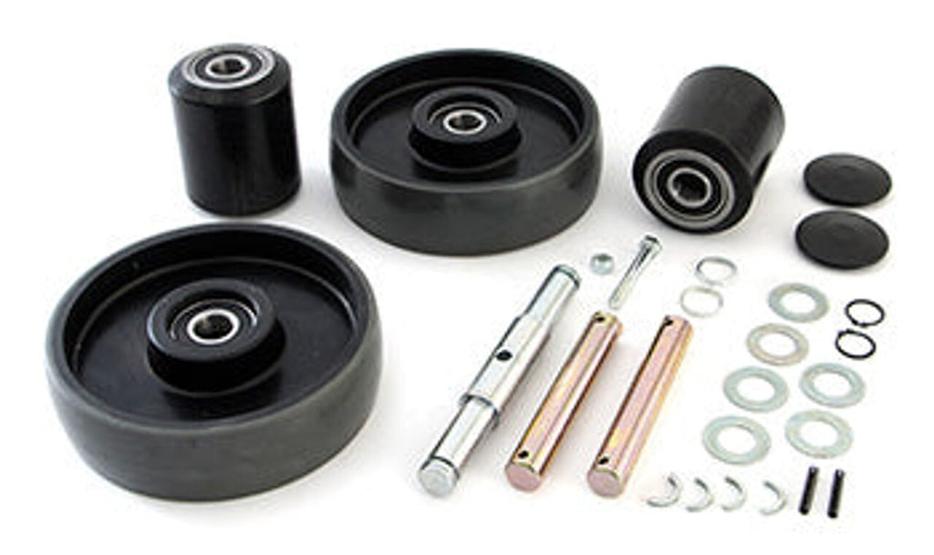 for Uline H-1043, H-1366, H-1193, H-1484 Pallet Jack Complete Wheel Kit