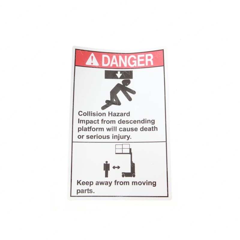 FOR GENIE GRC-12 DECAL DANGER COLLISION HAZARD 82975 82975GT