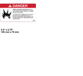 FOR CROWN LIFT TRUCK 1.0 RCTL DECAL - DANGER BATTERY 087014