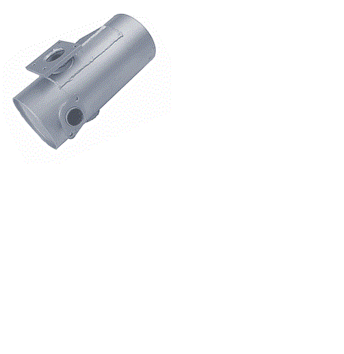 FOR HYSTER 114318, FORKLIFT MUFFLER EXHAUST