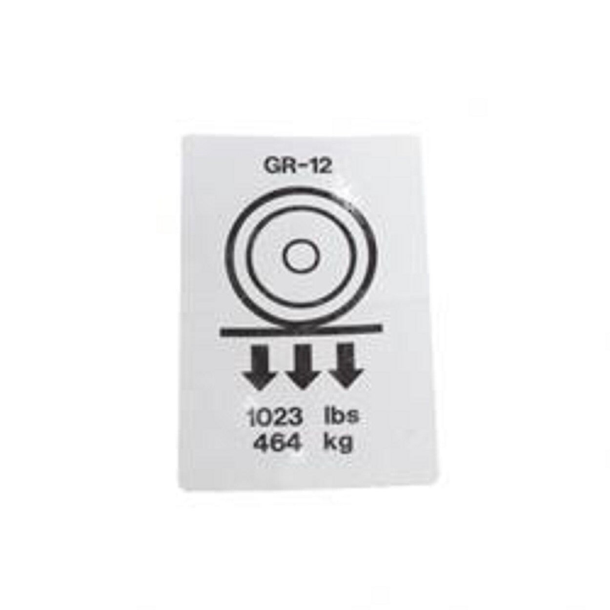 FOR GENIE GR-12 DECAL, LABEL (WHEEL LOAD) 97882