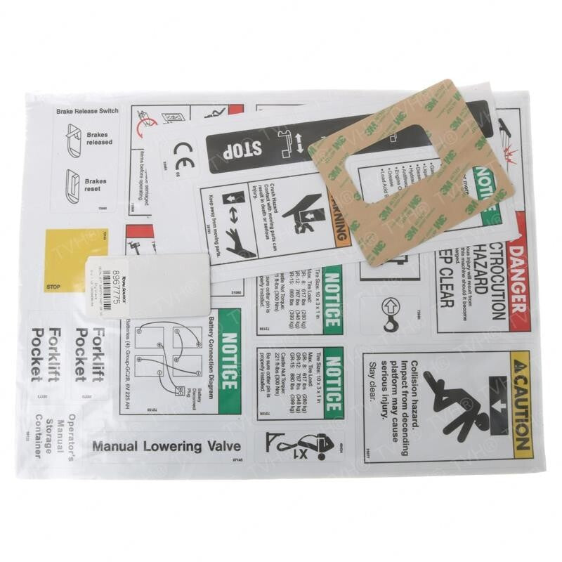 FOR GENIE GR -8 DECAL KIT SAFETY/INST GR SO 69288