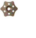 TENNANT 377364, HUB-DRIVE BRUSH DISC, .75B 6T