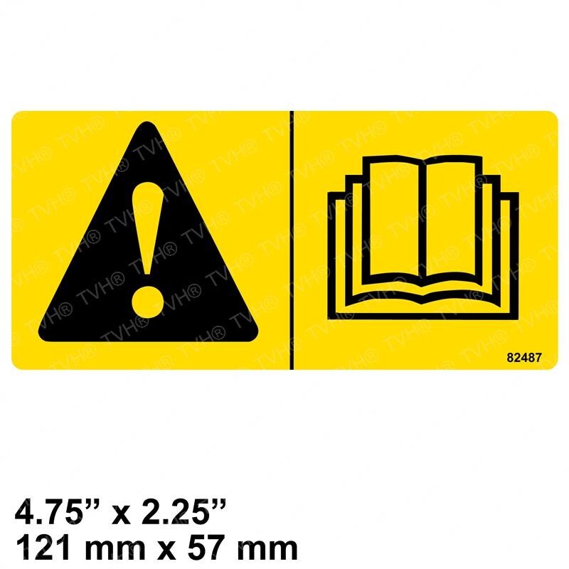 FOR GENIE GRC-12 DECAL - READ INST. MANUAL 82487 82487GT