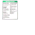 FOR GENIE GR-15 INSTRUCTIONS DECAL (OPERATION) (GCP) Part # 133586
