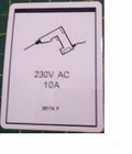 FOR Genie GR-20  DECAL - POWER TO PLATFORM 230V  28174