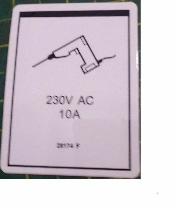 FOR Genie GR-20  DECAL - POWER TO PLATFORM 230V  28174